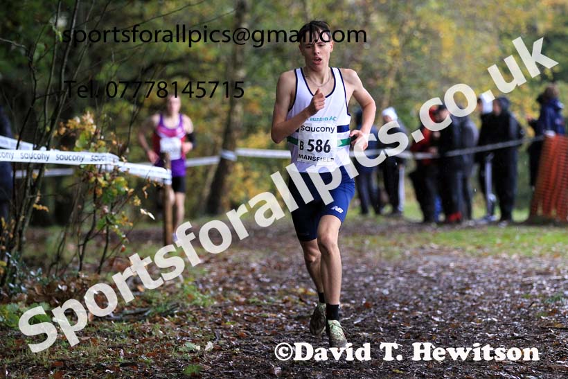 Junior Mens 2023 National Cross Country Relays, Berry Hill Park, Mansfield.  Photo: David T. Hewitson/Sports for All Pics